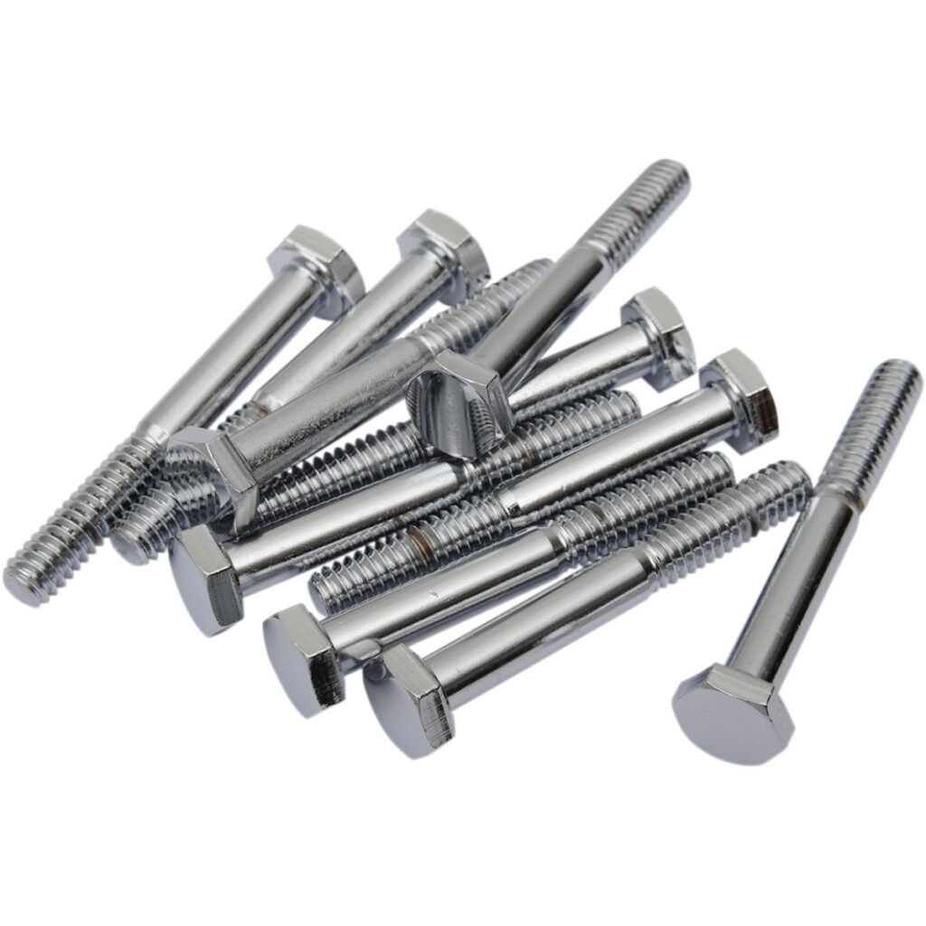 Drag Specialties - Bolts - Hex-Head - Chrome - 1/4"-20 x 2-1/4"