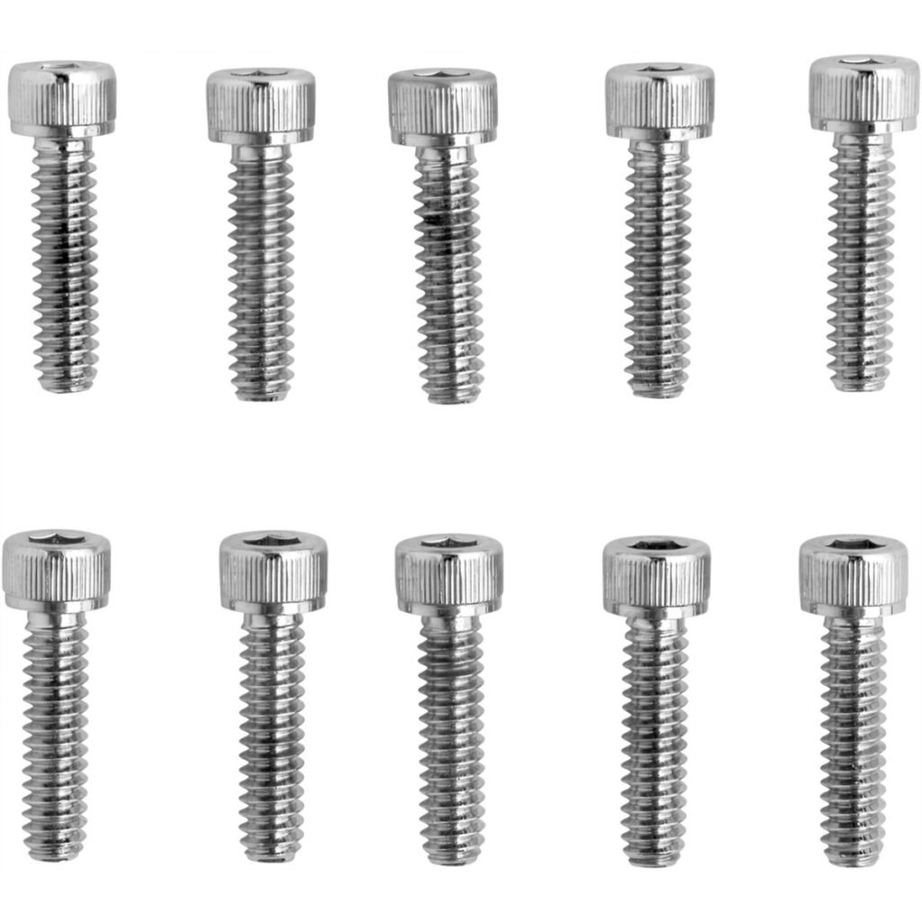 Drag Specialties - Bolts - Socket-Head - Replacement - Knurled/Coarse Thread - #10-24 x 3/4" - 10 Pack